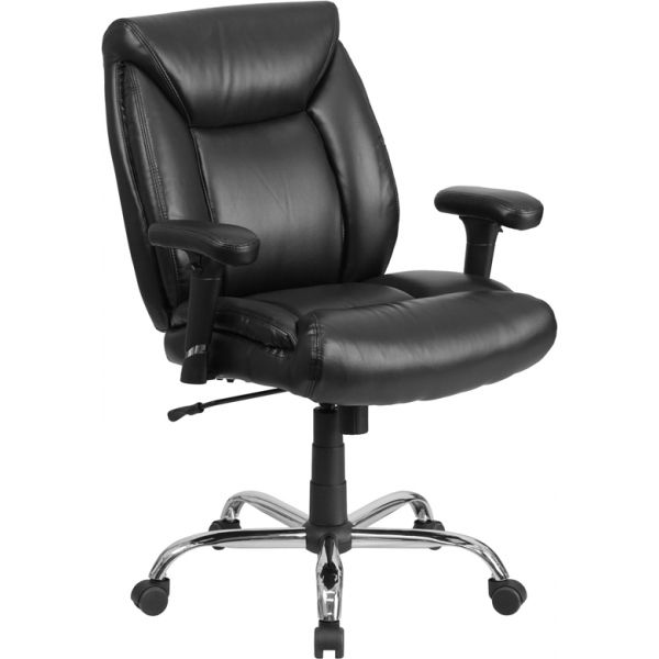 FHFGO2073LEAGG Flash Furniture Big &Tall Leather Swivel Office Chair