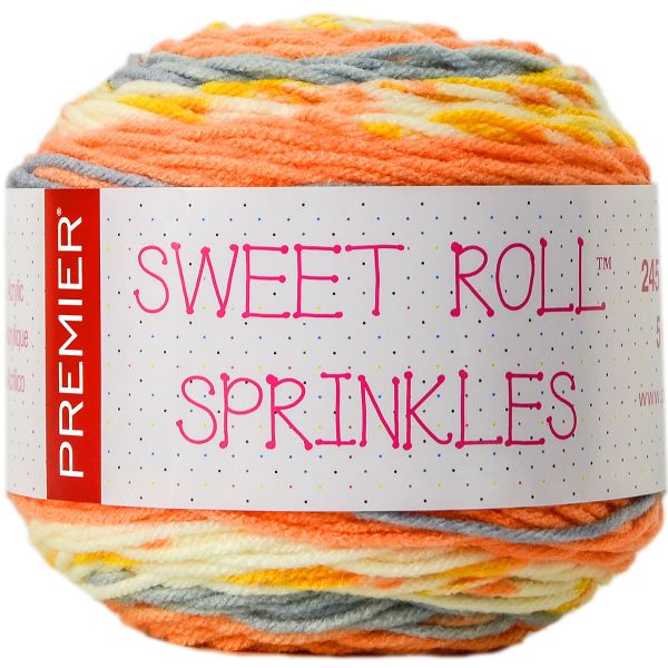 Premier Sweet Roll Sprinkles Yarn Apricot Sprinkles