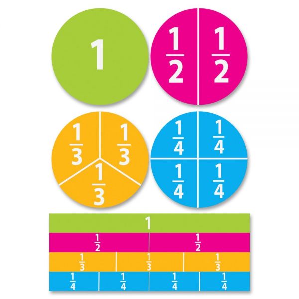 ASH10062 Ashley Dry Erase Fractions Die-cut Magnets
