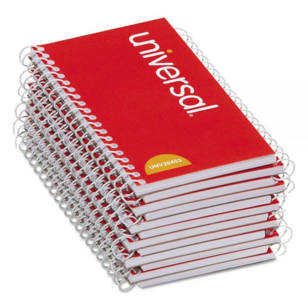 UNV20453 Universal Wirebound Memo Book, Narrow Rule, 5 x 3, Orange, 12 50 Sheet Pads/Pack