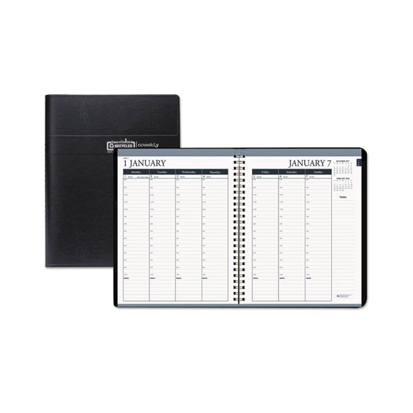 HOD28402 House of Doolittle Weekly 7 Day Appointment Book, 8 1/2 x 11, Black, 2019
