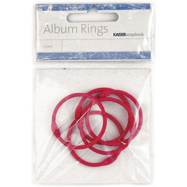 NOTM388079 Album Rings Split Metal Medium 1.38" (3.5cm) 5/Pkg