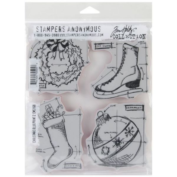 NOTM258865 Tim Holtz Cling Rubber Stamp Set 7"X8.5"