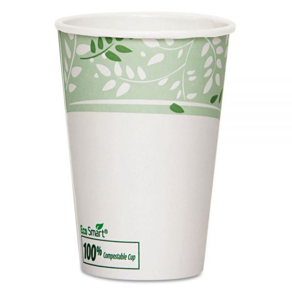 DXE2346PLA Dixie EcoSmart Hot Cups, Paper w/PLA Lining, Viridian, 16oz, 1000/Carton