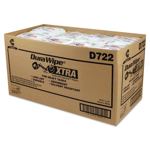 CHID722 Chix DuraWipe General Purpose Towels, 12 x 13, White, 1000/Carton