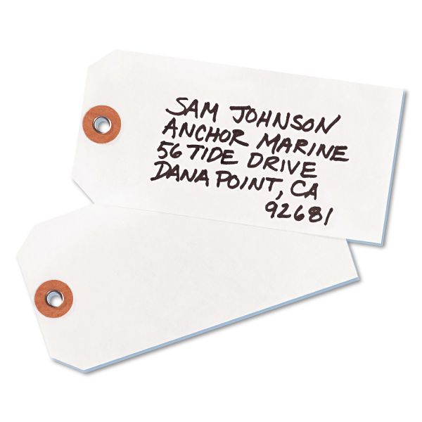 AVE12445 Avery Tyvek Shipping Tags, 4 3/4 x 2 3/8, White, 1,000/Box