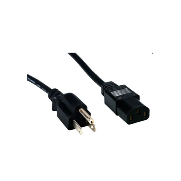 IGRMRA1910 Comprehensive Standard PC Power Cord, NEMA 5-15P to IEC 60320-C13, 18/3 SVT, Black 25ft.