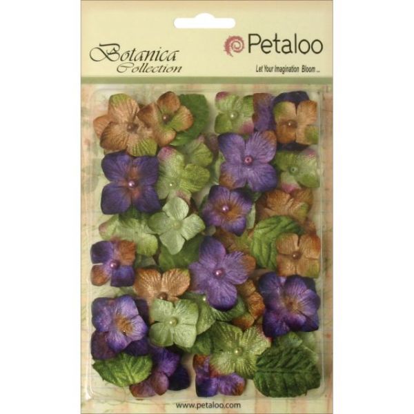 NOTM488461 Floral Embellishments Velvet Hydrangeas 1" 36/Pkg