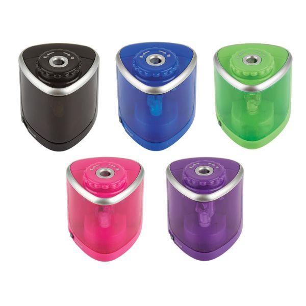 Color Changing Sharpener Dual-Powered Pencil Sharpener, Assorted Colors | OfficeSupply.com
