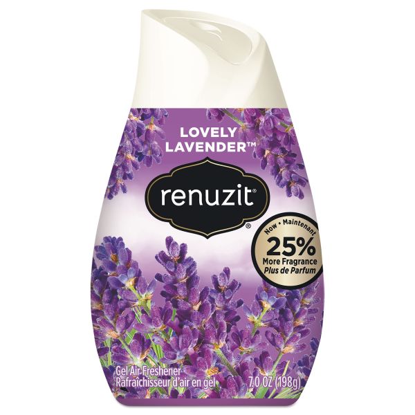 DIA35001CT Renuzit Adjustables Air Freshener, Fresh Lavender, Solid, 7 oz, 12/Carton
