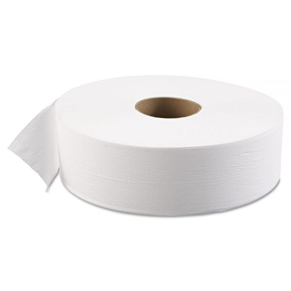 BWK6103 Boardwalk JRT Bath Tissue, Jumbo, 1-Ply, 3 5/8" x 4000ft, 12" dia, White, 6/Carton