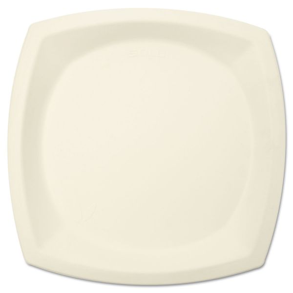 SCC10PSC2050PK Dart Bare Eco-Forward Sugarcane Dinnerware, 10" dia, Plate, Ivory, 125/Pk