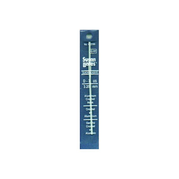 NOTM071796 Quicksilver Aluminum Crochet Hook 5.5"