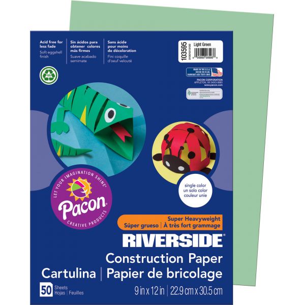 PAC103595 Pacon Heavyweight Green Construction Paper