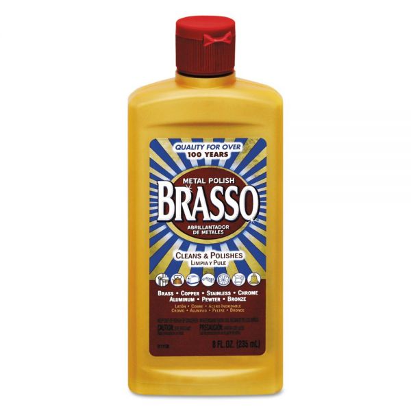 RAC89334 BRASSO Metal Surface Polish, 8 oz Bottle