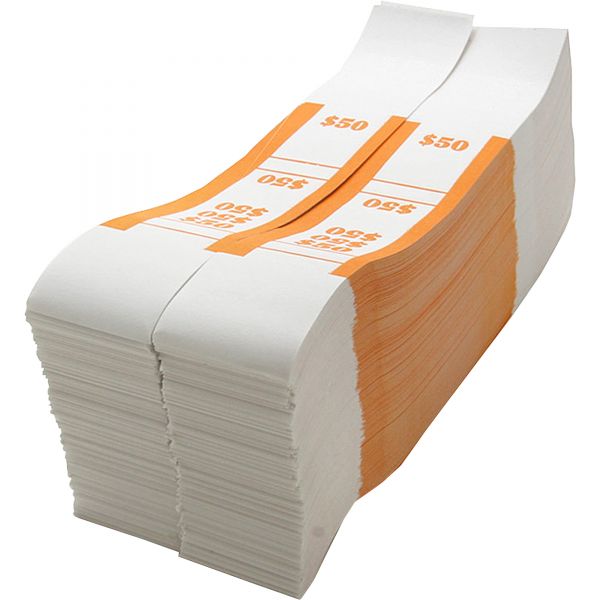 SPRBS50WK Sparco White Kraft ABA Bill Straps