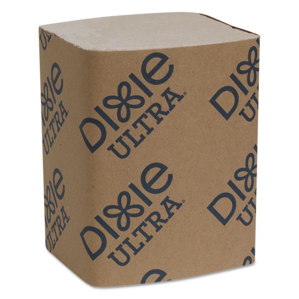 GPC32019 Dixie Ultra Interfold Napkin Refills 2-Ply, 6 1/2" x 9 7/8", Brown, 6000/Carton