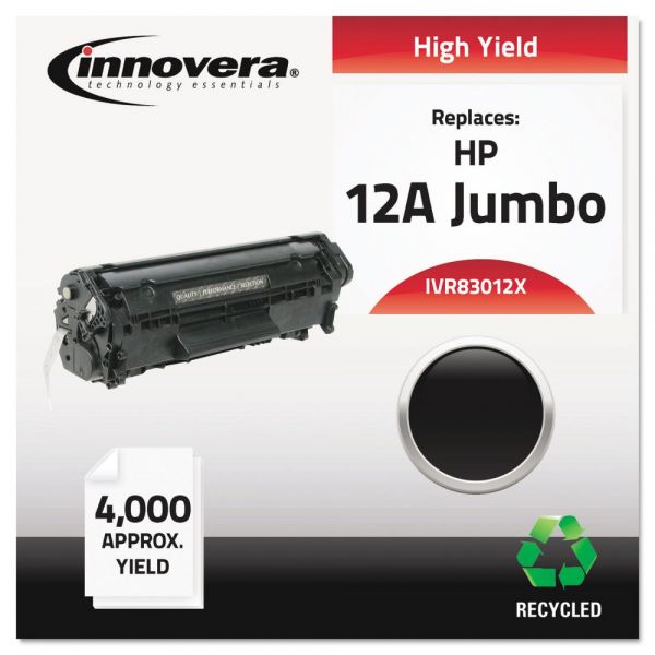 IVR83012X Innovera Remanufactured Q2612X (12AJ) Extra High-Yield Toner, Black