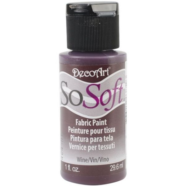 NOTM356131 SoSoft Wine Acrylic Fabric Paint