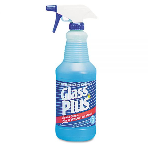 DVO94378CT Glass Plus Glass Cleaner, 32oz Spray Bottle, 12/Carton