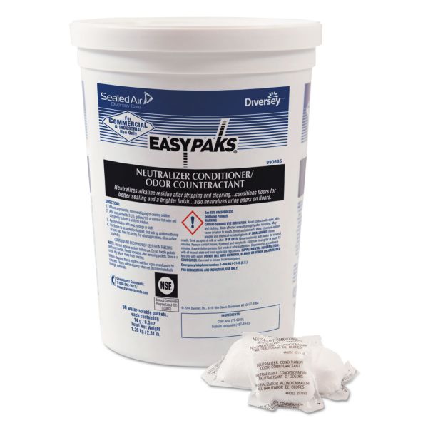 DVO990685 Easy Paks Neutralizer Conditioner/Odor Counteractant, .5oz Packet, 90/Tub, 2 Tubs/Carton