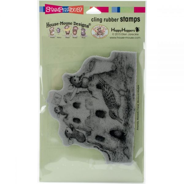 NOTM291338 Stampendous House Mouse Cling Stamp 7.75"X4.5"