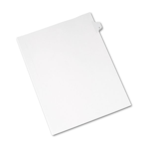 AVE82166 Avery Allstate-Style Legal Exhibit Side Tab Divider, Title: D, Letter, White, 25/Pack