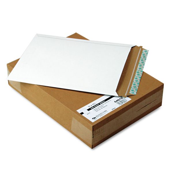 QUA64016 Quality Park Photo/Document Mailer, Redi Strip, 11 x 13 1/2, White, 25/Box