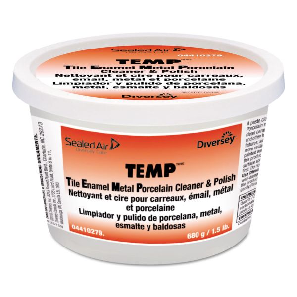 DVO4410279 Diversey Temp Paste Cleaner & Polish, Lavender Scent, 24oz Tub, 12/Carton