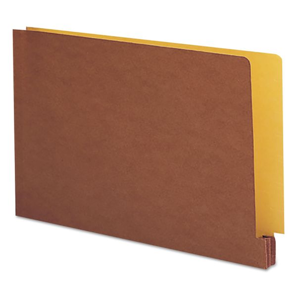 SMD74665 Smead End Tab File Pockets, Four-Inch Accordion Expansion, Lgl, Redrope/Goldenrod Back