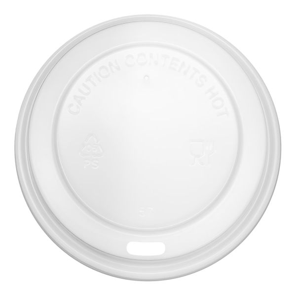 Highmark Hot Coffee Cup Lids, White, Pack Of 500 | OfficeSupply.com