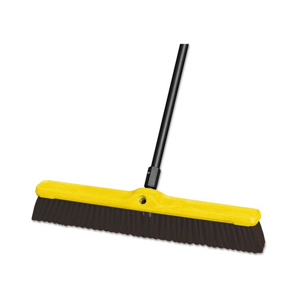 RCP9B17MARDZ Rubbermaid Commercial Heavy Duty Floor Sweep, 24" x 3", Maroon, Polypropylene, 12/Carton