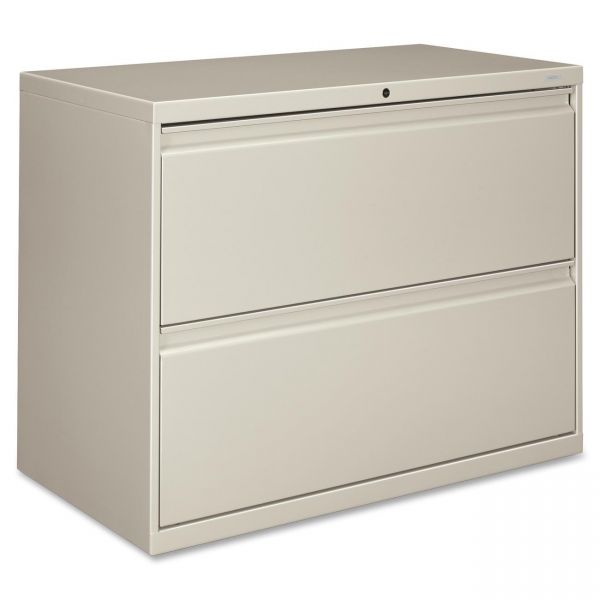 HON882LQ HON 800 Series Two-Drawer Lateral File, 36w x 19-1/4d x 28-3/8h, Light Gray