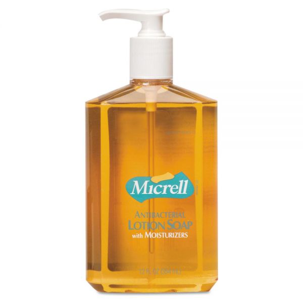 GOJ9759 MICRELL Antibacterial Lotion Soap, 12oz, Pump Bottle, Light Scent