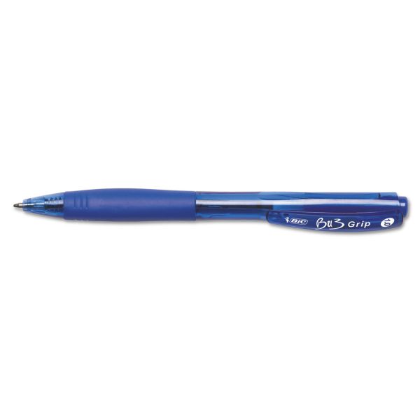 BICBU311BE BIC BU3 Retractable Ballpoint Pen, Bold, 1.0mm, Blue, Dozen
