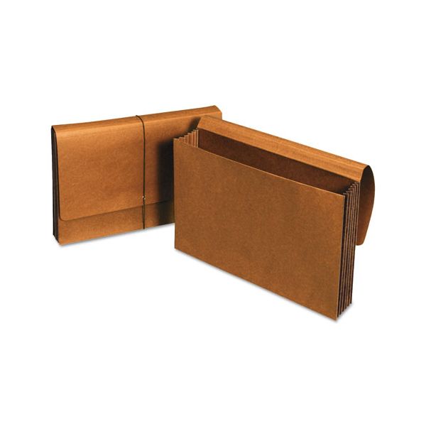 UNV13080 Universal Extra Wide Expanding Wallet with Elastic Cord, Legal, 5 1/4 Inch Expansion, Red