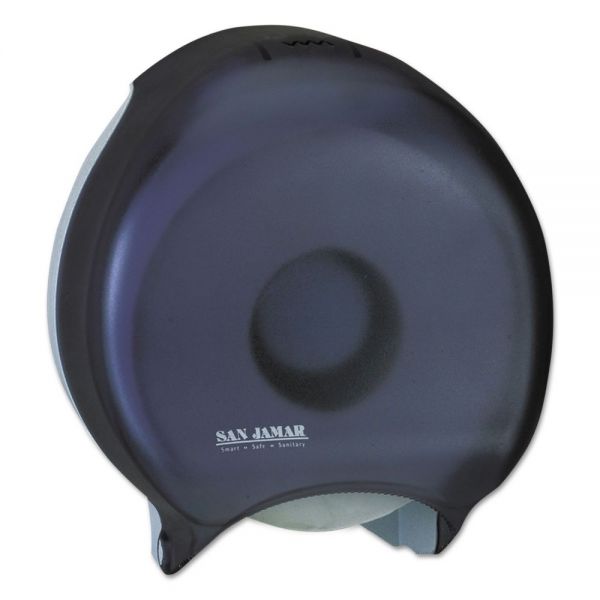 SJMR6000TBK San Jamar Single 12" JBT Bath Tissue Dispenser, 1 Roll, 12 9/10x5 5/8x14 7/8, Black Pearl