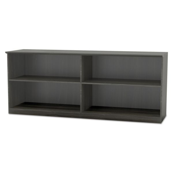 MLNMVLCCLGS Mayline Medina Series Low Wall Cabinet with Doors, 72w x 20d x 29 1/2h, Gray Steel, Box1