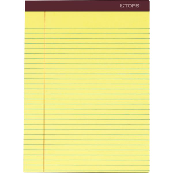 TOP63956 TOPS Docket Gold Letter-Size Legal Pads