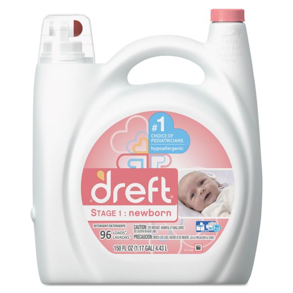 PGC80377EA Dreft Ultra Laundry Detergent, Liquid, Baby Powder Scent, 150 oz Bottle