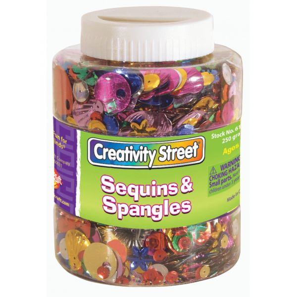 CKC6129 Creativity Street Jar of Sequins & Spangles