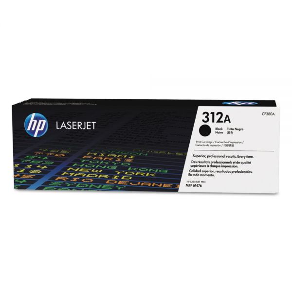 HEWCF380A HP 312A, (CF380A) Black Original LaserJet Toner Cartridge