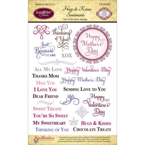 NOTM018187 JustRite Papercraft Clear Stamp Set 4"X6"