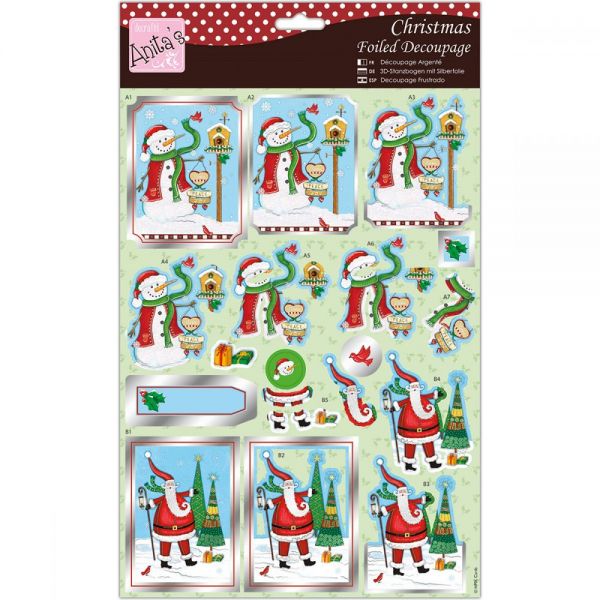 NOTM441017 Anita's A4 Foiled Decoupage Sheet