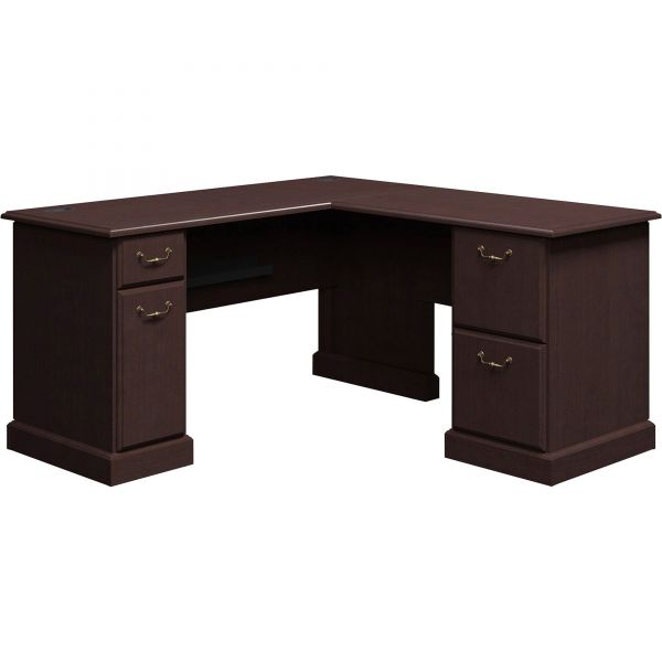 BSH6330MCA103 Bush 60"W x 60"D L-Desk (B/D, F/F) Box 1 of 2 Syndicate, Mocha Cherry