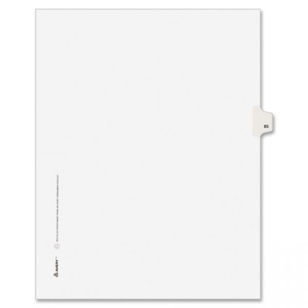 AVE01085 Avery Individually Numbered Legal Index Dividers