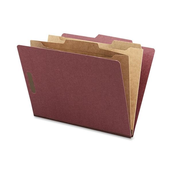NAT95012 Nature Saver Pressboard Classification Folders with Pocket Dividers