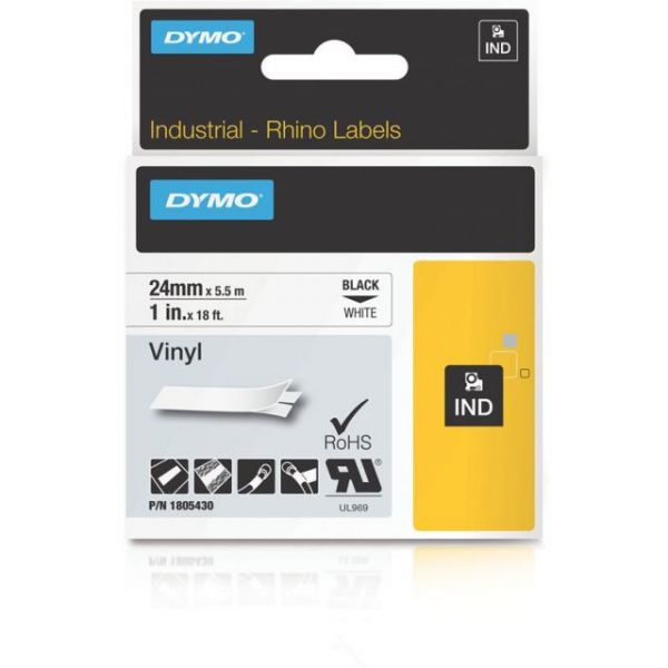 SYNX3052065 Dymo Black on White Color Coded Label