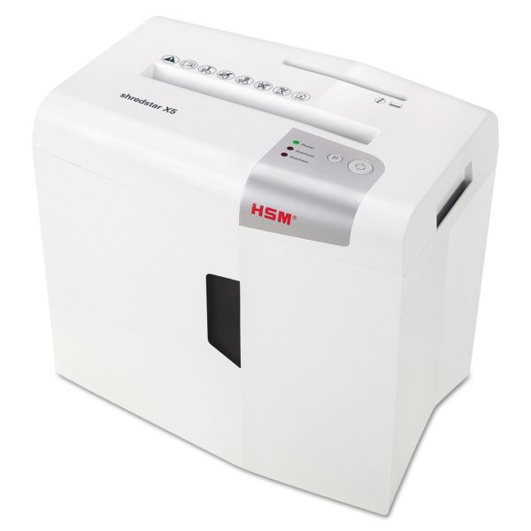 HSM1043 HSM of America shredstar X5 Cross-Cut Shredder, Shreds up to 5 Sheets, 4.7-Gallon Capacity