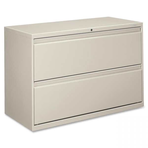 HON892LQ HON 800 Series Two-Drawer Lateral File, 42w x 19-1/4d x 28-3/8h, Light Gray